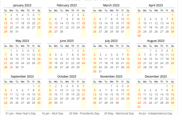 2023 calendar printable whenisholidays net